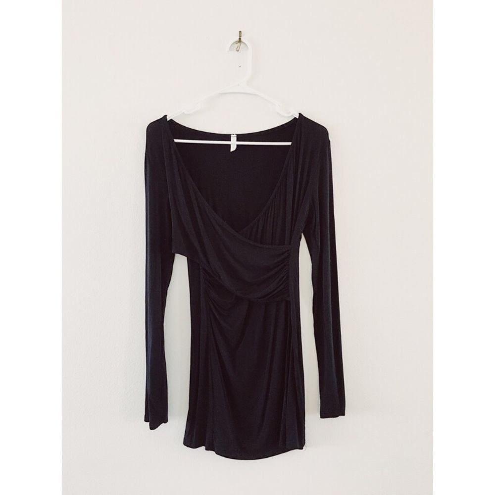 Maternity / Nursing Long Sleeve Wrap Shirt